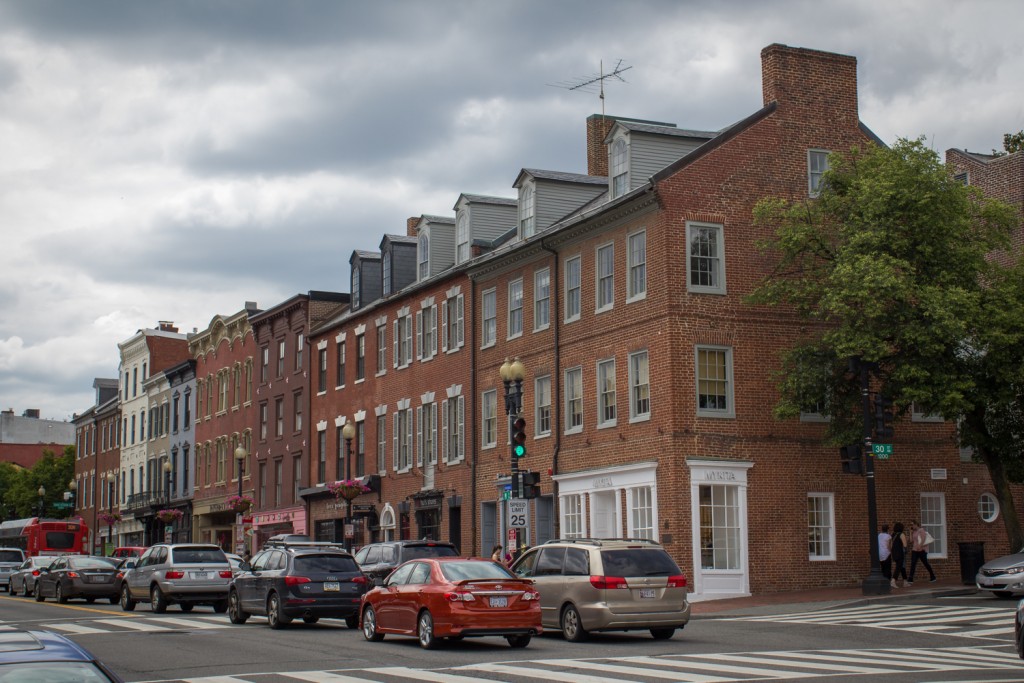 Georgetown mit den traditionellen Backsteinhäusern (Old Town)